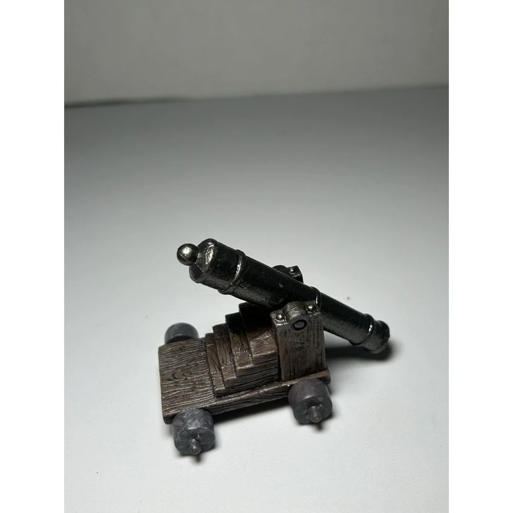 Vtg Penn Craft Cast Iron Mini Cannon Pirate Ship 3